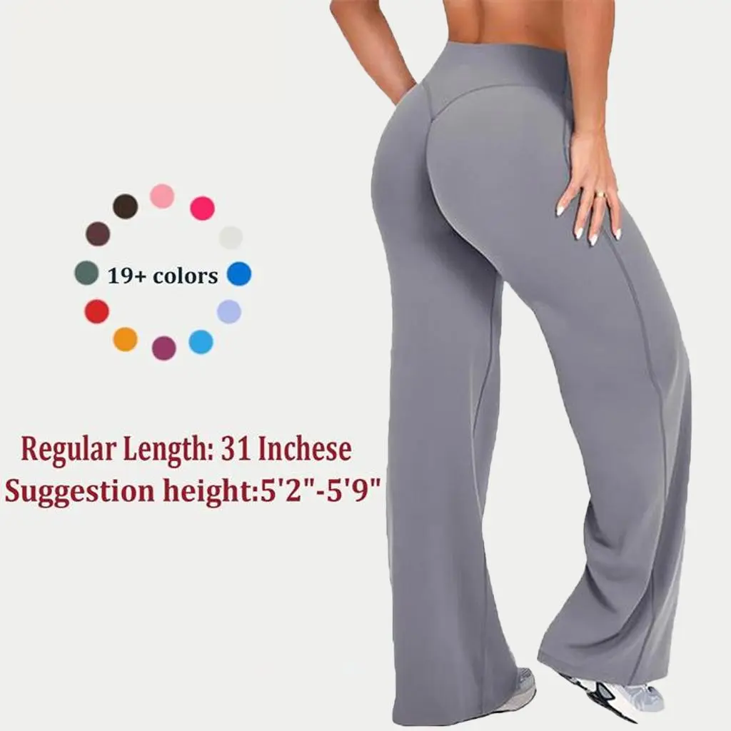 DEEFY SoftMotion Straight Leg Bottoms 30.5" & 31.5" Inseam Fitness Gymwear Women Workout Breathable Light Thin Sportswear Gym Outdoor Sports Yoga Pants Wide Sweatpants Sav Wide Leg Pants