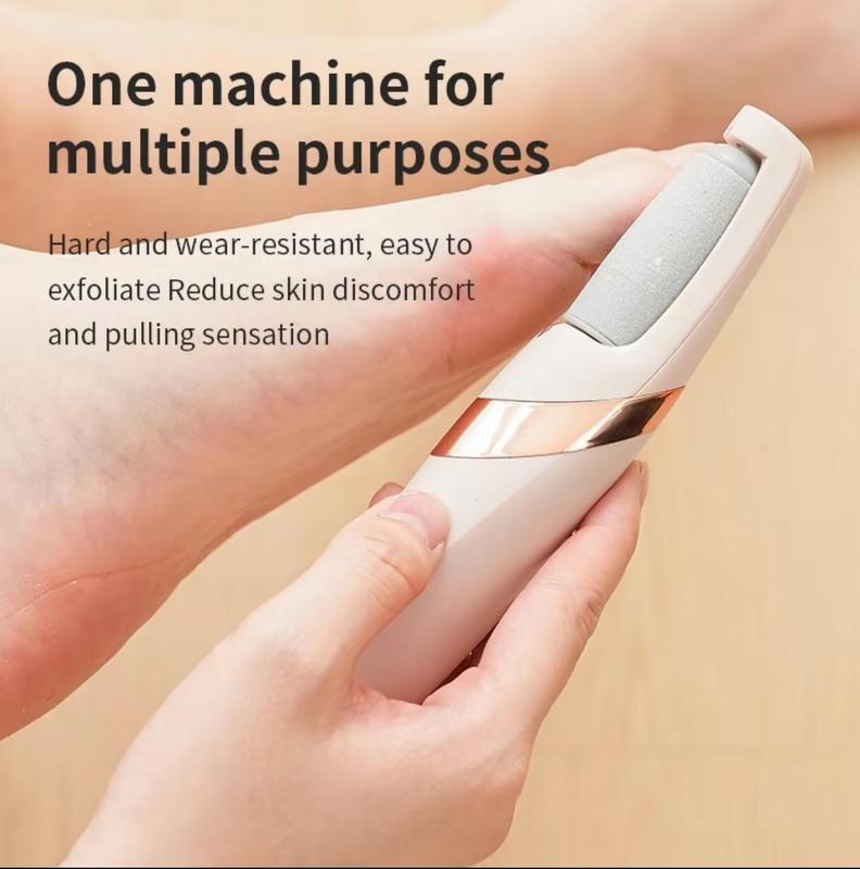 Electric Foot Callus Remover Machine, Wireless Pedicure Foot File, Rechargeable Exfoliating Tool for Foot Care, Home & Travel Use