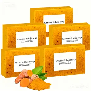 Kojic Turmeric Face Soap, Kojic Soap, Face Cleansing Soap, Turmeric Face and Body Soap, Kojic Face and，Control Facial Cleanser，Brightening Facial Cleanser