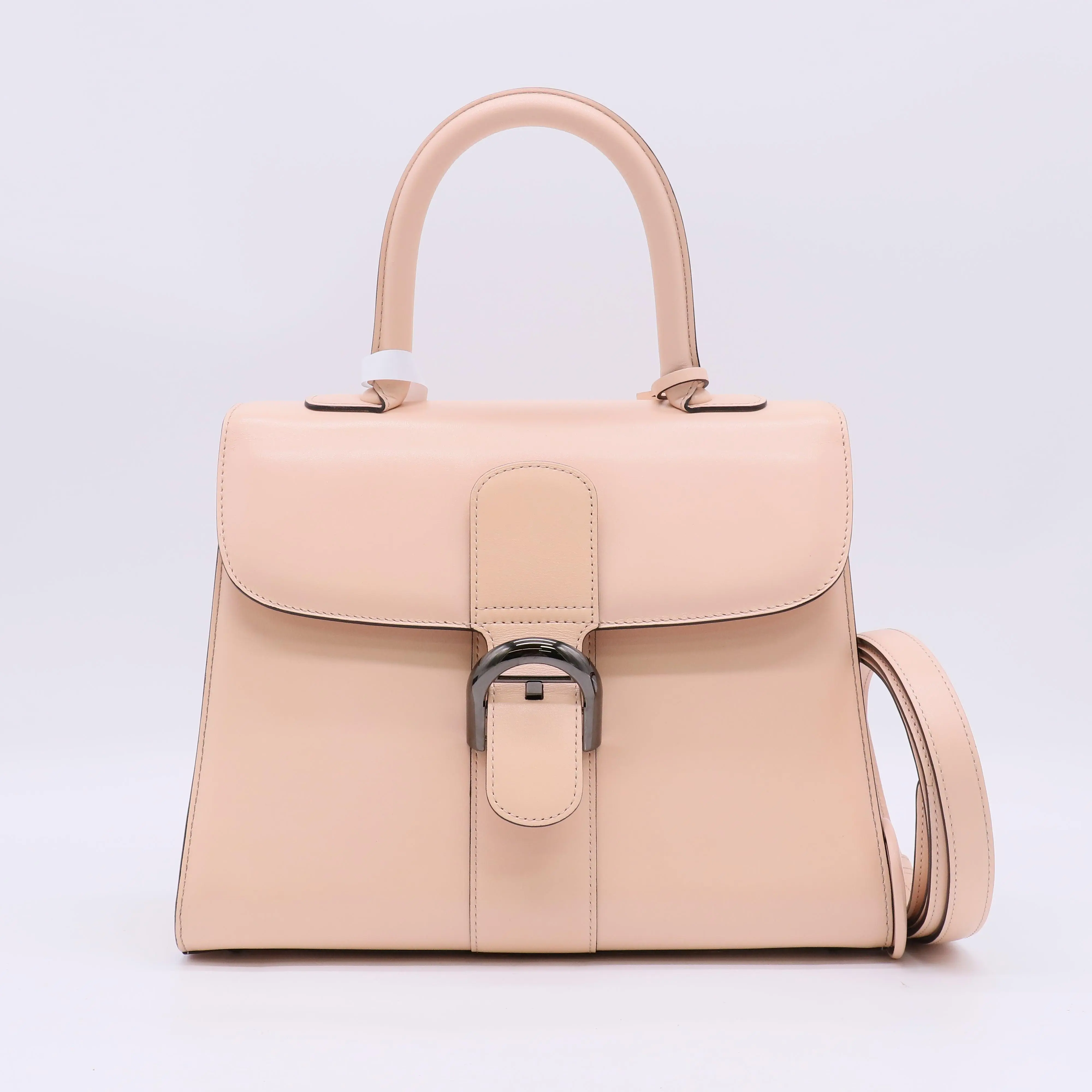 Pre-owned delvaux Leather top handle bag Brillant MM Twins B23792