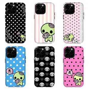 Y2K kawaii emo z0mbie Phone Case | Gothic Cute Zombie Pattern Protective Cover For iPhone 11 12 13 14 15 16 17 Pro Max For Samsung S26 S25 S24 S23 S22-Gift For Her/Him/Anime Lovers
