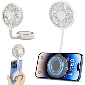【Discounts】Magnetic Phone Fan with Holder, 360° foldable desktop handheld fan, USB Small Desk Fan for iPhone 17/16/15/14/13 Pro Max&All phones, Summer Outdoor Accessories Rechargeable summerwins