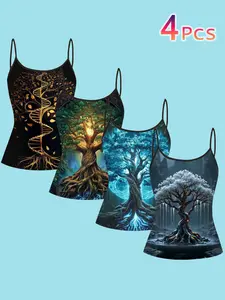 Women's Slim Fit Sleeveless Top, Fine Strap Design, All-Season Casual Wear, Perfect Layering Piece, Ideal for Everyday Style