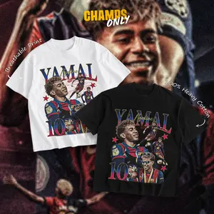 CHAMPS ONLY Yamal The Wonderkid Tee Cotton for Cowboys Game Day Fits Cotton T-Shirt Hoodie Hoodie Zip, Signature Heavy Cotton For Football Fans, Menswear Outfit, DTG Breathable Print