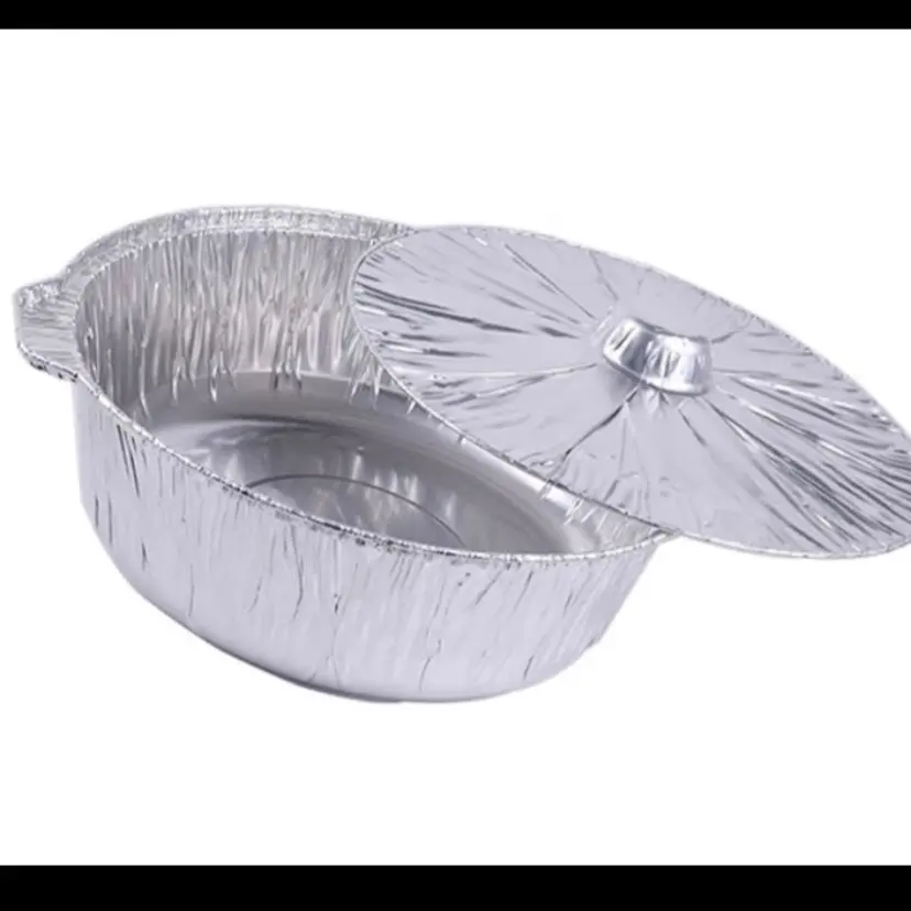 Disposable Pots with Lids (set of 4) stove, oven, fridge and grill safe Eco-friendly