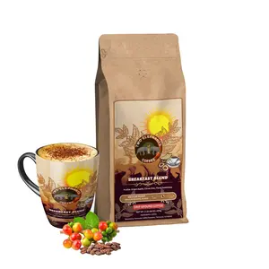 Breakfast Blend - Medium Roast - Drip Ground Coffee - NET WT. 1lb (16 oz. 454g) Bag Beverage Flavor