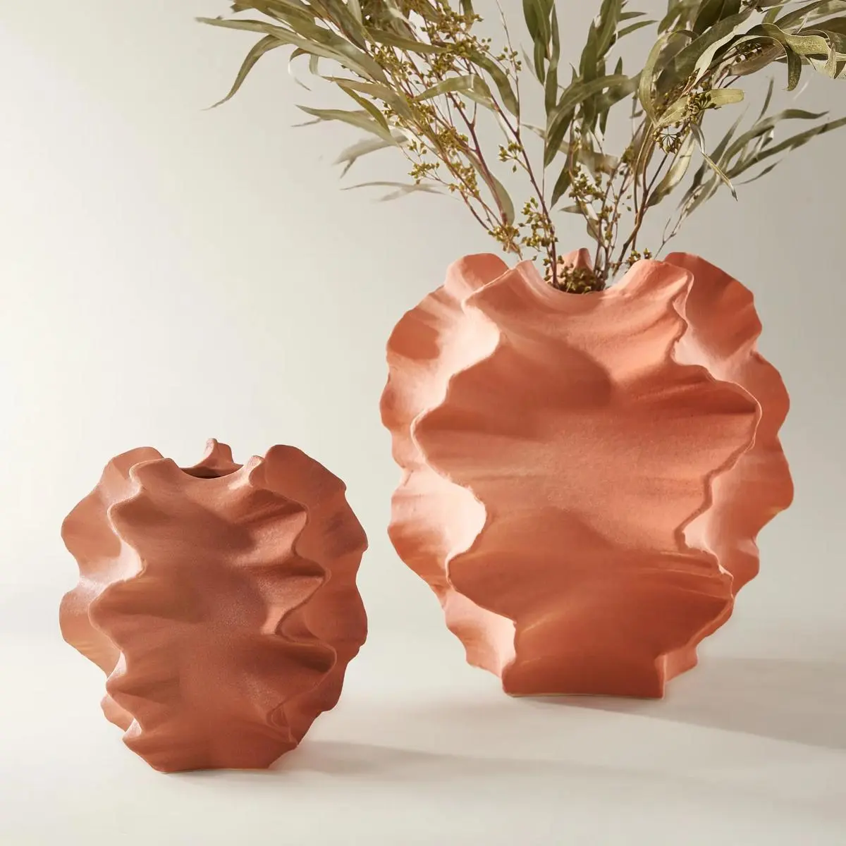 Z Gallerie Morra Rock Vase, Matte Decorative Home Decor Ornament for Vase & Fillers Displays Modern Ceramic Vase Ceramic Vase Centerpieces Vases Flower Vases