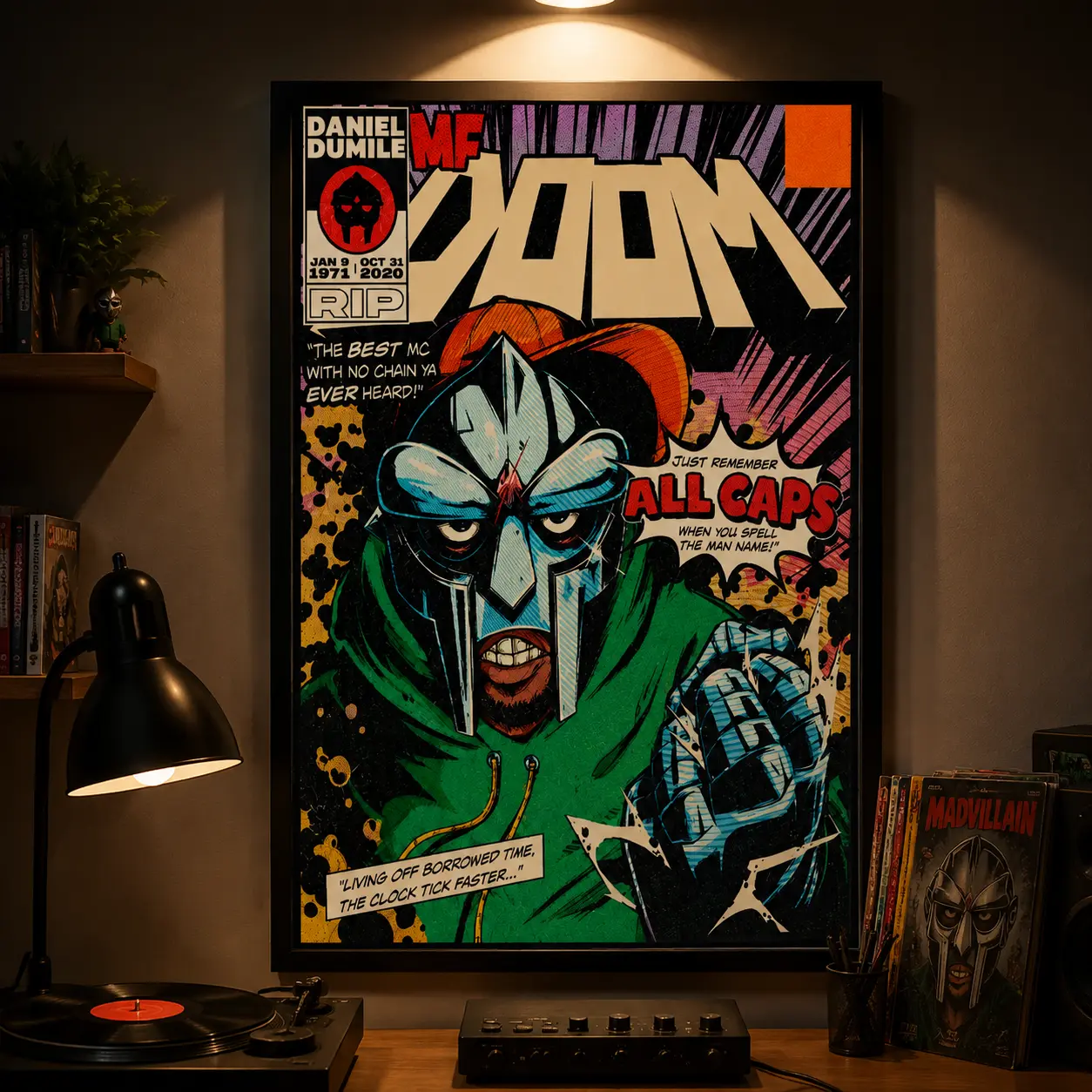 MF Doom Vintage Character Poster - Home Decor Wall Art for Home Supplies