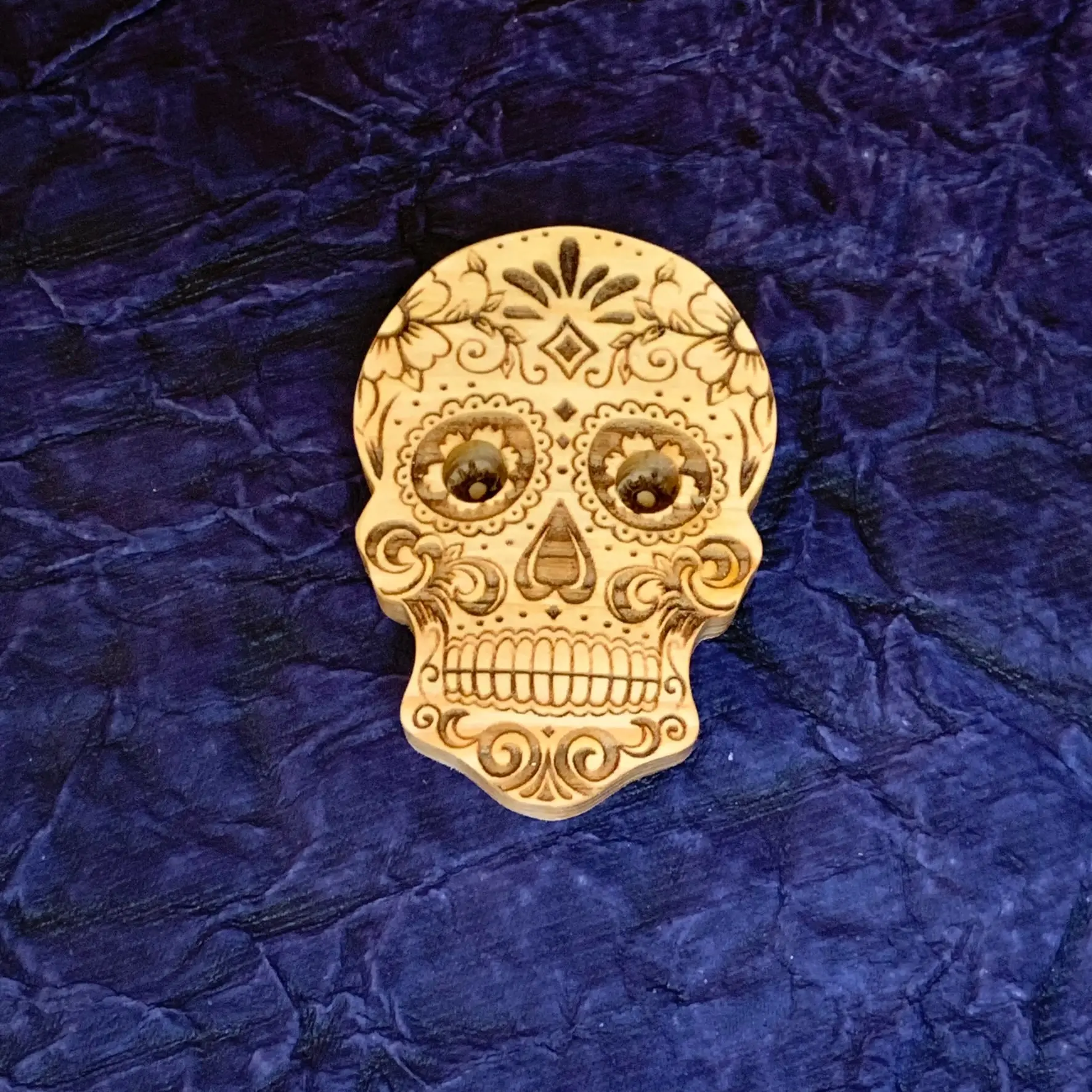 Vape Pen Holder - Candy Skull - Solid Wood, Holds 510 Thread Vape Pens &/or  Cartridge