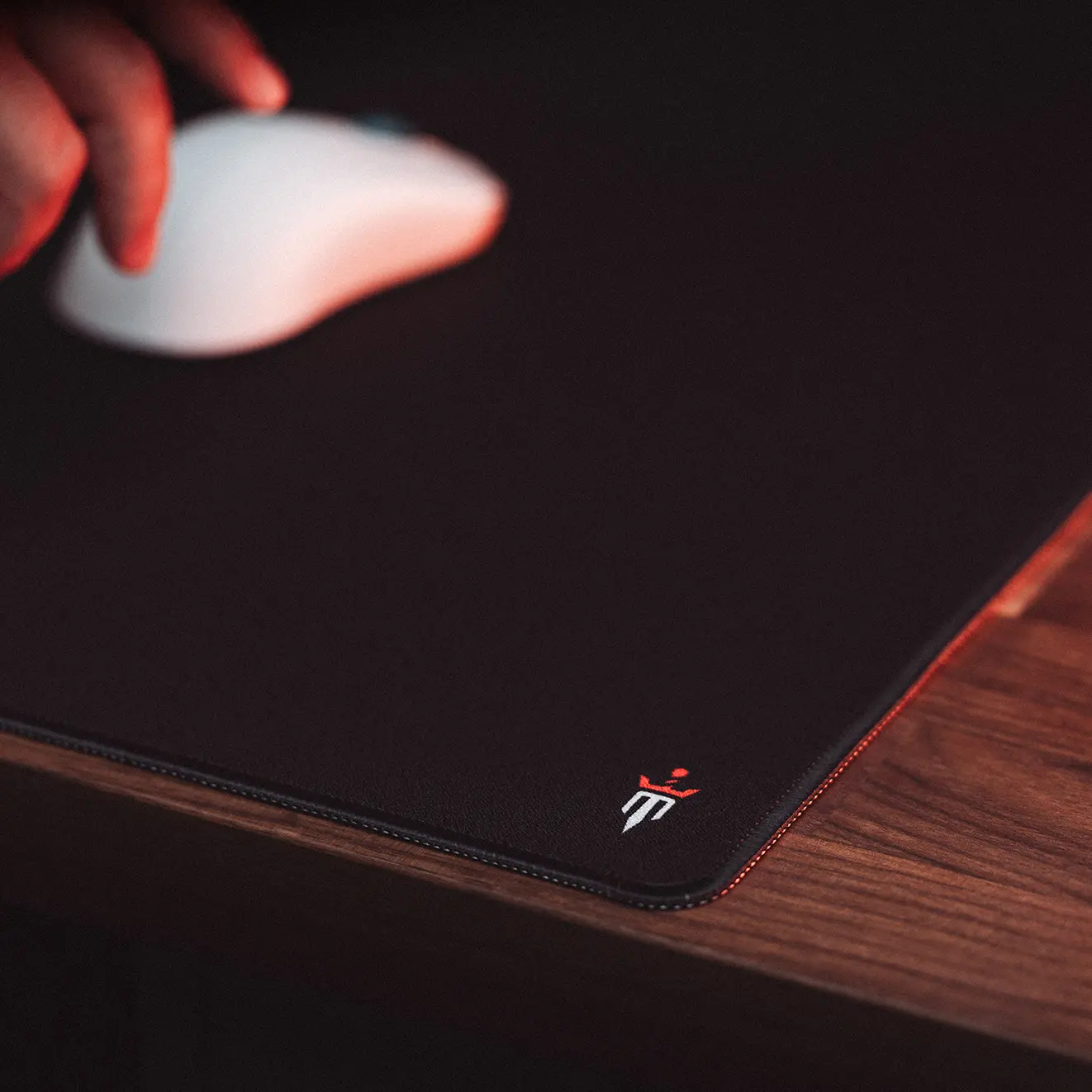 EmberEdge KX100 Pro Gaming Mouse Pad – Hybrid Cloth Surface for Speed & Control | Durable Anti-Fray Stitching, Low Static Friction, Non-Slip, & Liquid Resistant | XL 600x470x3mm Ships Flat