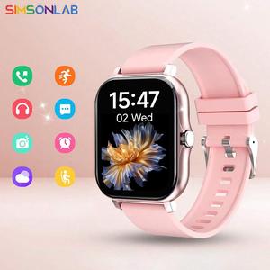 simsonlab 1.83 inch full touchscreen smartwatch, fashion digital smart watches, sports watch for women & men, wearable, wireless, pink, cool gadgets, durable gadget watch, wristwatch