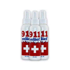 911 Relief - 4 FL OZ Spray for Insect Bites, Sunburn, Jellyfish Stings, Burns, Poison Ivy & Antibacterial Protection - Made in the USA
