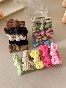 Retro Bowknot Hair Scrunchies, High Elastic Hair Ties, Ponytail Holders for Sports, Yoga, Non-Damaging, Casual Daily Hair Accessories, Elastic Hair Accessory, Hair Band