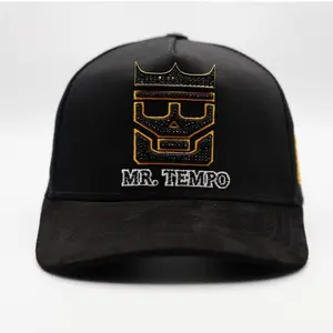 MR Tempo X Chunkys Cap Hats - Black with Gold Logo Embroidery by MR TEMPO