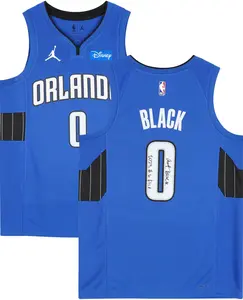 Anthony Black Orlando Magic Autographed Blue Jordan Brand 2021-2022 Statement Swingman Jersey with Patch with "2023 #6 Pick" Inscription - Fanatics Authentic Certified