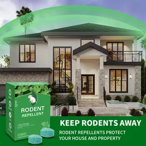 12 Pack Natural Rodent Repellent Balls – Peppermint & Lemon Oil Pest Deterrent for Rats, Mice, Squirrels, Spiders, Indoor & Outdoor Protection