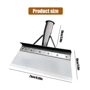 Multi functional upgraded thickened gardening shovel - handleless, multi-purpose weed control tool, sharp floor and yard cleaning shovel, wall cleaning shovel, livestock shovel