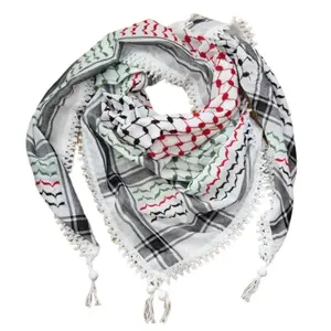 Palestinian Flag Keffiyeh Tassels
