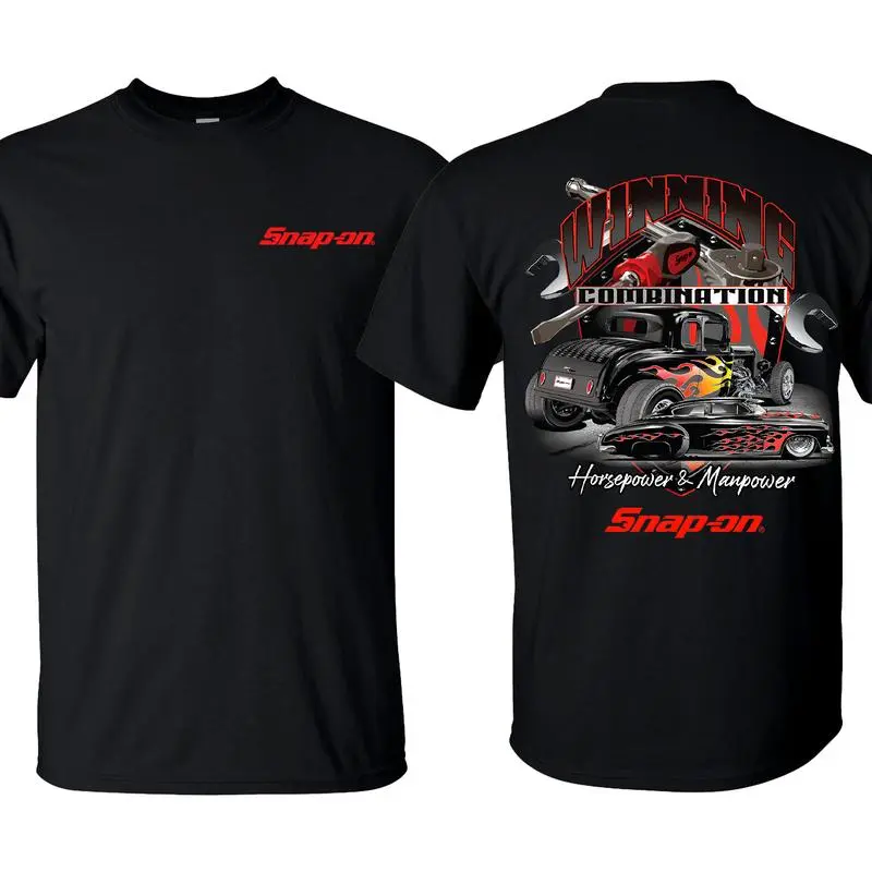 Unisex Snap On Winning Combination Graphic T-Shirt - 100% Cotton, 90's Pro Street Retro Streetwear, Casual Fashion, USA-Made, Trucks Lover Menswear Sports Top