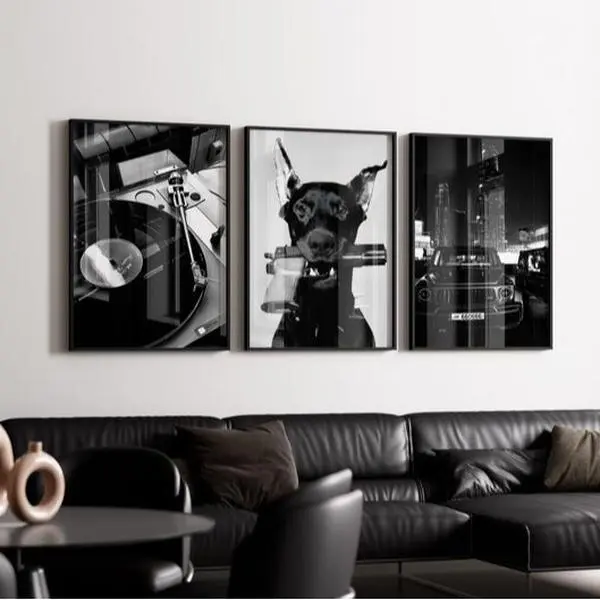 Black & White Luxury Fashion Poster Print Unframed Set of 3 | Luxury Fashion Prints, Designer Wall Art, Hypebeast Decor Diora