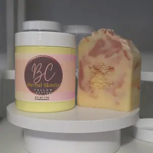 BC Herbal Skinfix Tallow Butter & Tallow Goat Milk Facial Soap for Sensitive Skin 6oz Net Weight Handmade