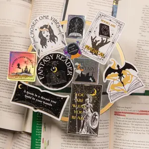 Fantasy Book Lover Sticker Pack - Decorative Vinyl Stickers Featuring "Chosen One" & "Fantasy Reader" Themes Waterproof Ornaments