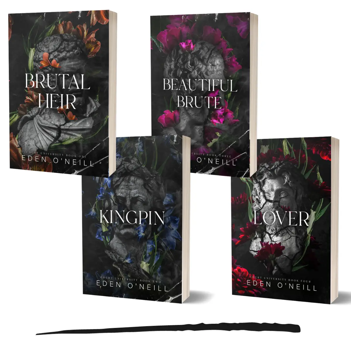 Court University Book Bundle with Author Signature and Family Tree Print - Available in three styles, including soft or hard cover!