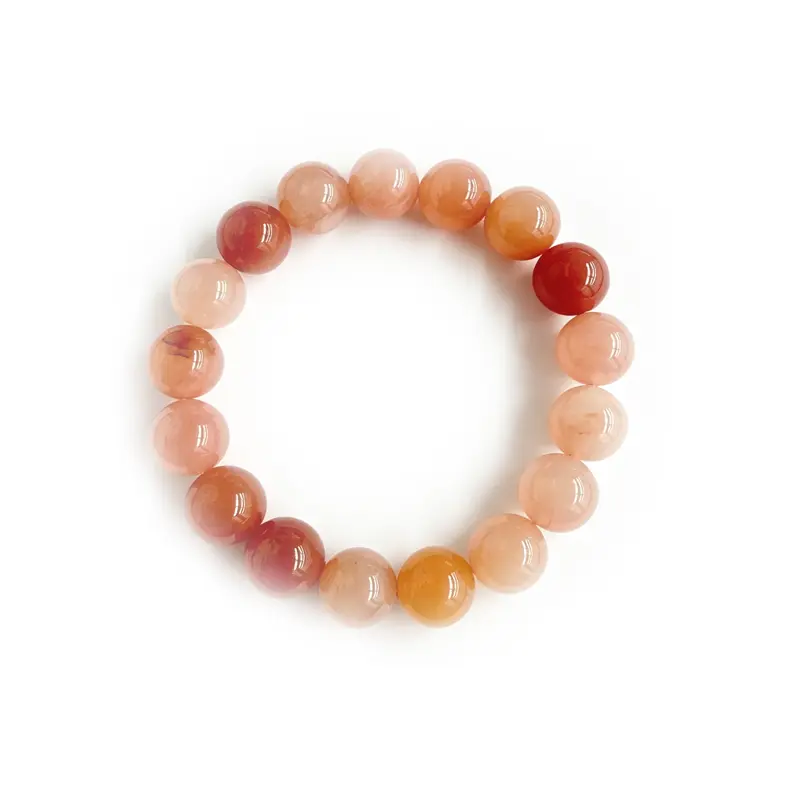 Women's Pink Single-Circle Costume Jewelry Bracelet, Fashion Accessory for Daily Wear