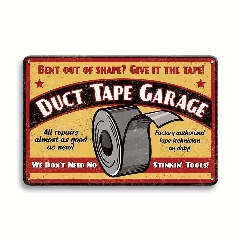 Multicolor Retro Metal Sign - 1-Count Snap-On Tools Steel Plate, Vintage Workshop Decor for Mechanics’ Home Wall Display