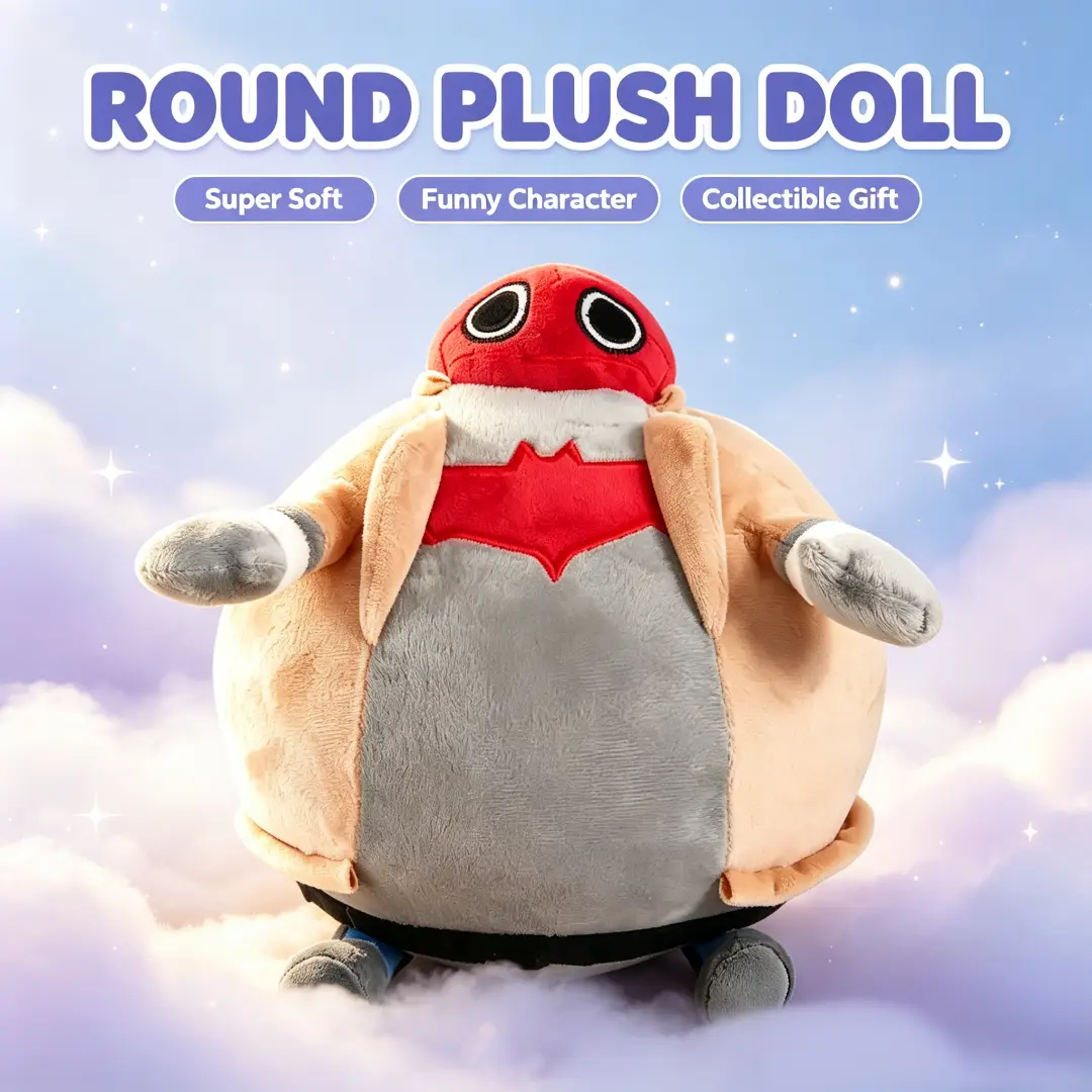 Chubby Fat Jason Todd Plush 20cm, Soft Squishy Hero Stuffed Doll, Adorable Collectible Plushie Toy, Stress Relief Gift for Kids and Adult Fans