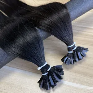 New Fashion Wholesale 30g Pack Jet Black 01 #   and Natural Black 1B #   K Tip Keratin Hair Extensions,Fusion Human Hair, 12-20 Inch Machine Remy Capsule Extensions for Women