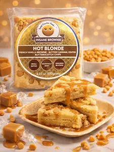 Hot Blonde Brownie Foods Cake 3 lbs in Convenient Box Perfect for Sharing