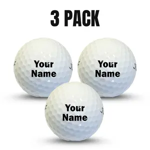 Customized Personalized Golf Balls, 3 Pack