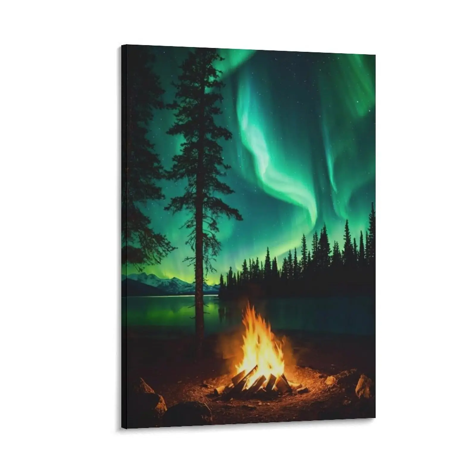 Aurora Borealis Canvas Poster (1) Poster Canvas Wall Art For Bedroom Decor Bar Office Room Decor Gift