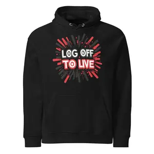 Log Off to Live On Hoodie - Social Impact