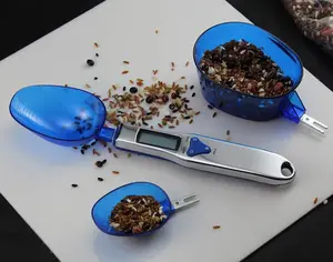 Weight Measuring Digital Kitchen Spoon Scale Stainless Steel Electronic Kitchen Scale Spoon Portable LCD Display