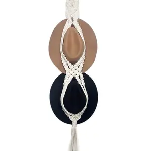 Handmade Macrame Hat Hanger, home organization