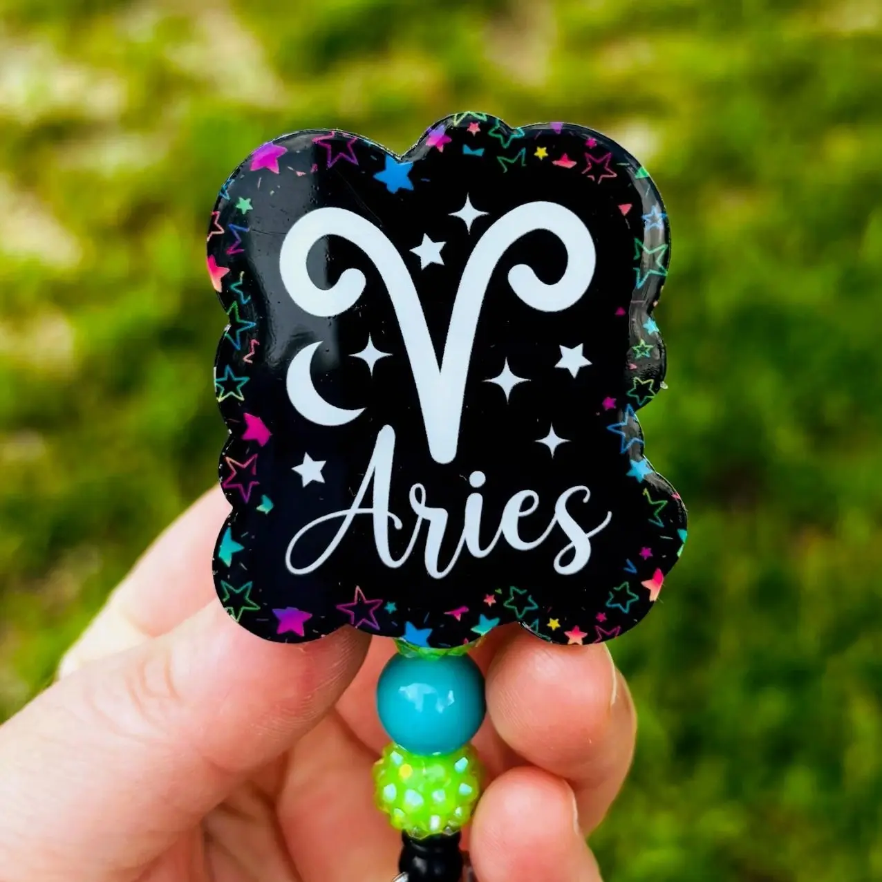 Zodiac Neon Badge Reel Cute gift for him/her
