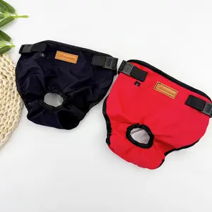Adjustable Waist Pet Dog Panty, Soft Washable Fabric, Tail Hole Design, Prevents Falling, Clean and Hygienic, Comfortable Fit