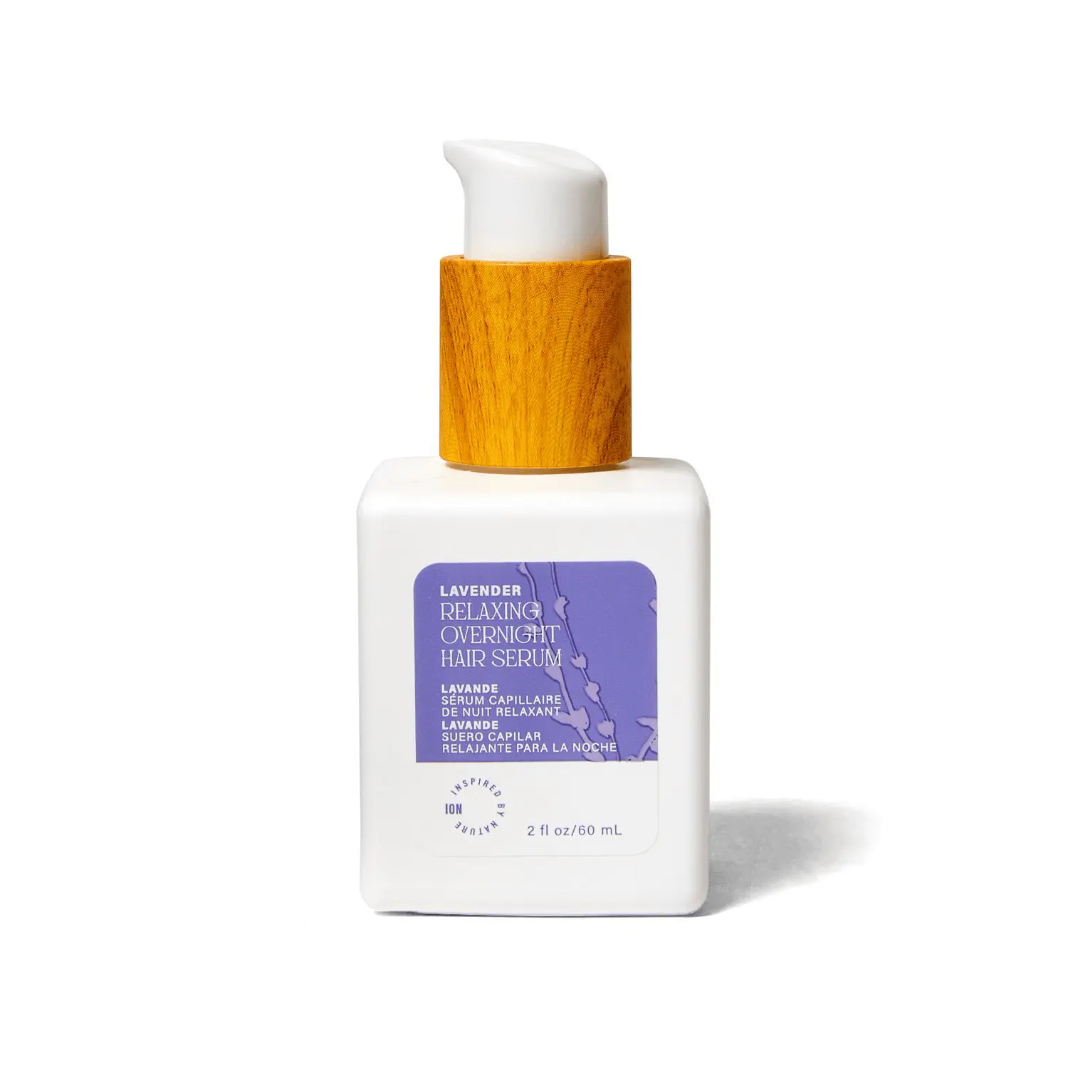 ion Lavender Overnight Serum, Lightweight, quick absorbing, adds softness and shine, 2 Fl Oz