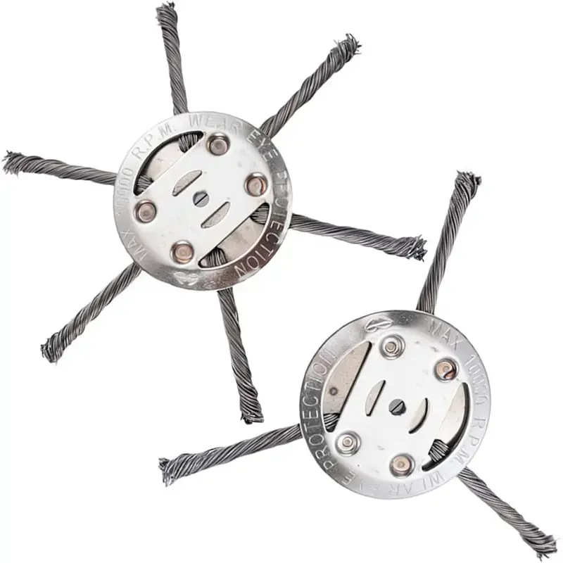 2pcs Silver 3+6 Blades