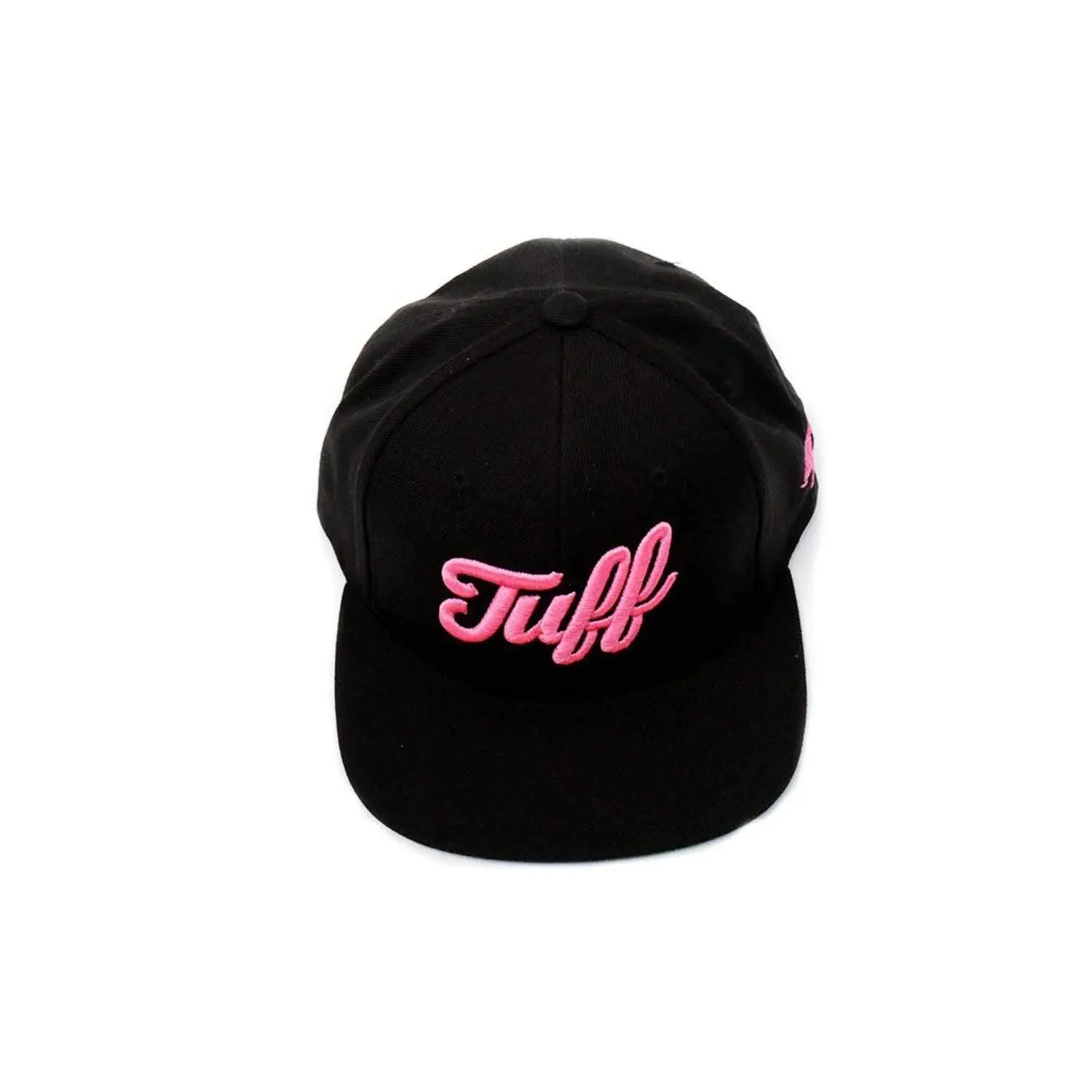 TUFF Script Logo Pink Snapback Hat, Adjustable Snapback, Stylish Hat, High Profile, 1 Size, Snapback Adjustable, One Size