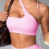 Seamless Sporty Tank Top for Yoga and Fitness, Breathable Bandeau Bra for Running and Cycling, All-Season Comfortable Activewear, Gym Sports Bra, Workout Bras, Exercise Bra, Sports Bra Women
