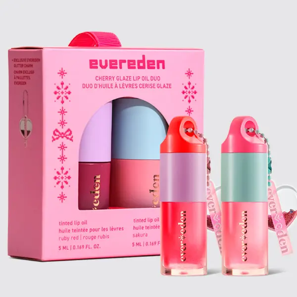 Kids Cherry Glaze Lip Oil Duo Gift Set