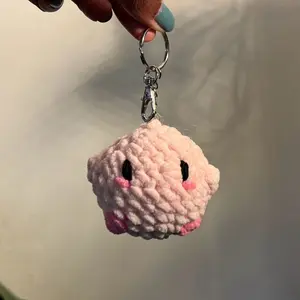 Plush Crochet Bag Charm / Keychain