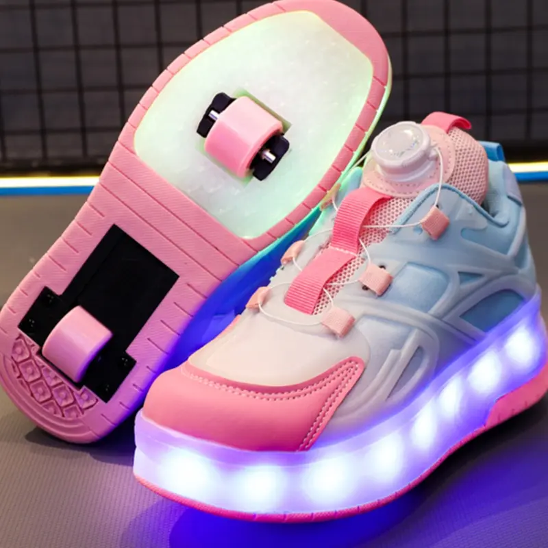 USB Charging LED Colorful Glowing Shoes, Night Light Mesh Sneakers for Kids, Led Lighting Shoes, Spring Summer Running Casual Sports Shoes, Trendy Trainers, Trainer Footwear