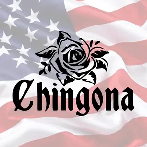 "Chingona" Vinyl Decal 5inch - Weatherproof UV-Resistant Easy Peel & Stick for Vehicles Gear Lockers & More - Premium Indoor/Outdoor Vinyl Iconic Design