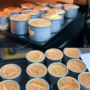 10pcs, 2-inch round  cake mold,  cheesecake baking tray with removable bottom aluminum alloy, dessert mold, egg tart baking tray baking tool, non-stick chiffon candy mold DIY cooking tool. Suitable for family gatherings, festivals