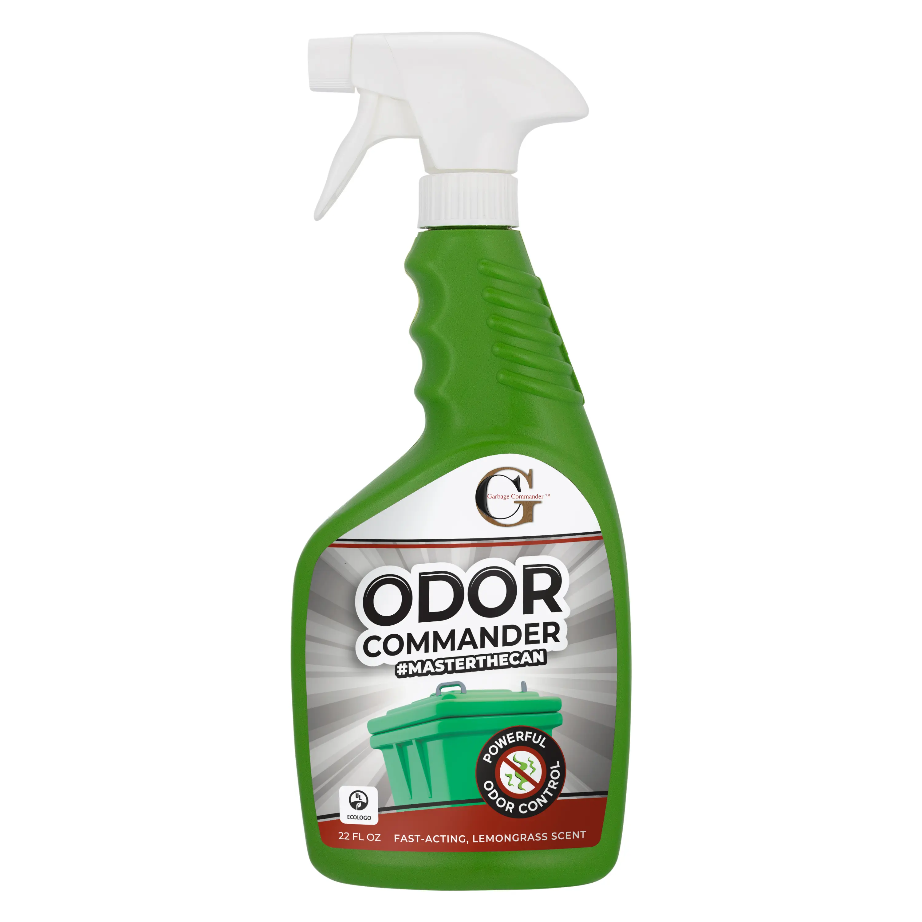 Garbage Commander Odor Commander, Odor Control Spray Bottle, 22 Ounces, Lemongrass Scent …