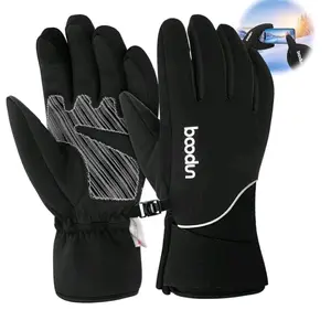 Ski Gloves Men Women, Waterproof Touch Screen Winter gloves, 3M Thinsulate Insulated Warm gloves, Anti-slip Outdoor Sports Gloves for Skiing, Hiking, Running(S)